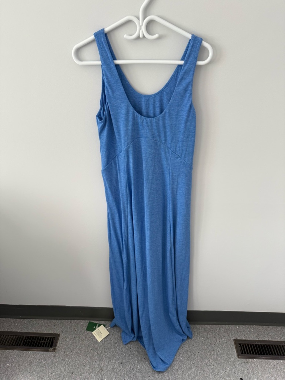 HALARA Blue Sleeveless Scoop-Neck Maxi Dress
